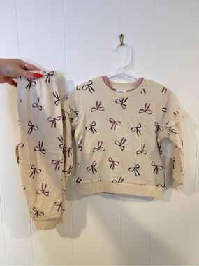 NWT Petit Lem Mini Threads Three Piece Bow Print Set